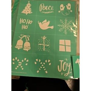 Chalk Couture Transfer/ Stencil-Size B New  Reusable Christmas Holiday Bell Dove